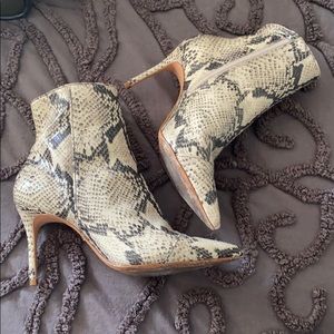 Schutz snakeskin boots